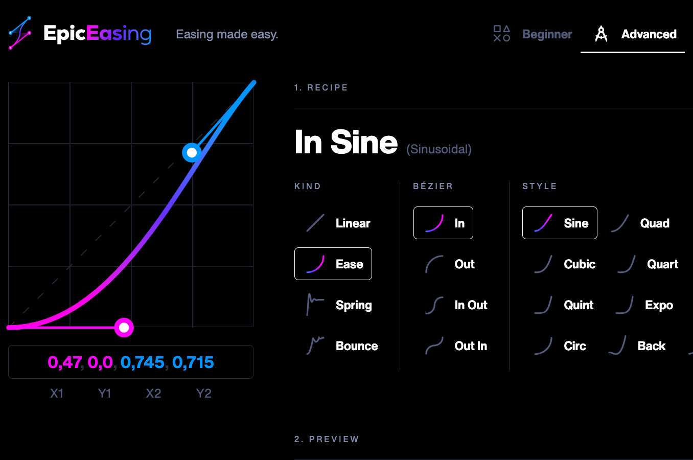 Epic Easing animation tool