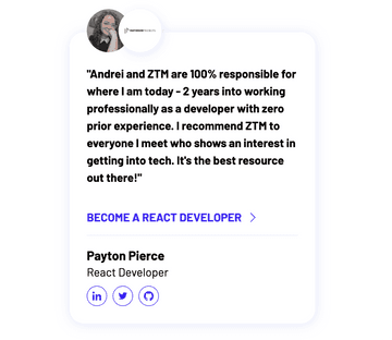 Review of the ZTM web developer course