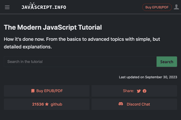 The Modern JavaScript Tutorial (JavaScript.Info)