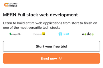MERN Full stack web development by Coding Ninjas