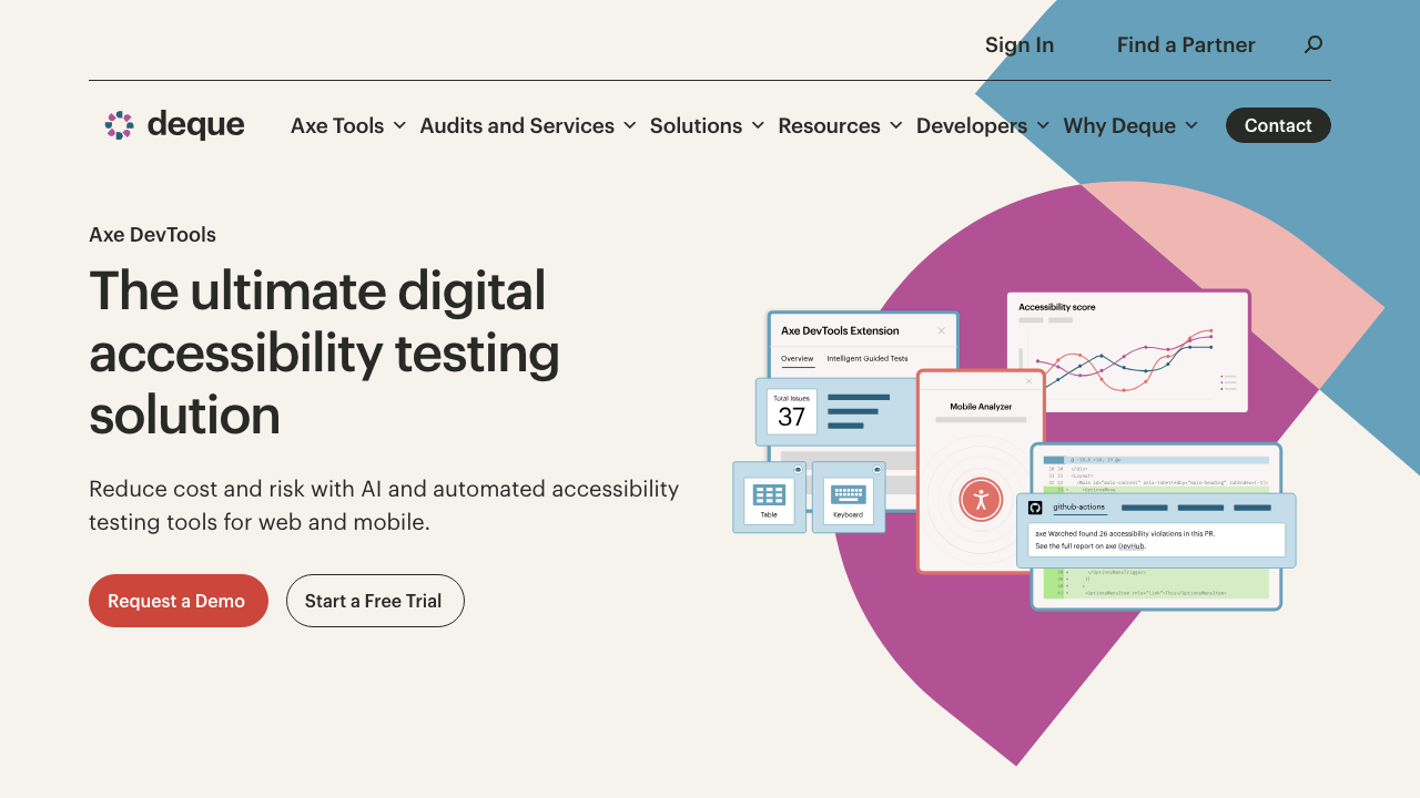 axe DevTools Chrome extension