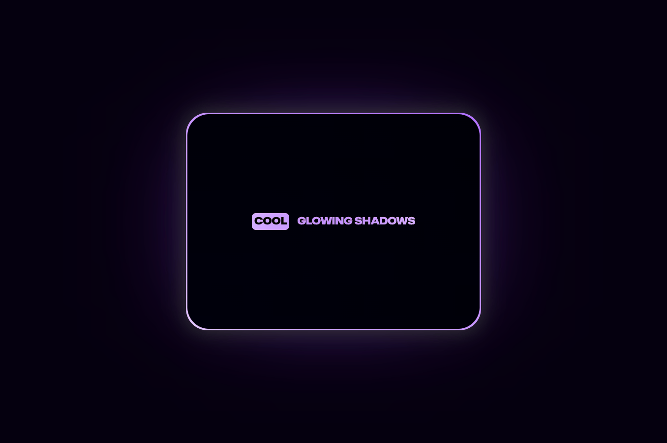 Sharp & glowing dark card code fragment