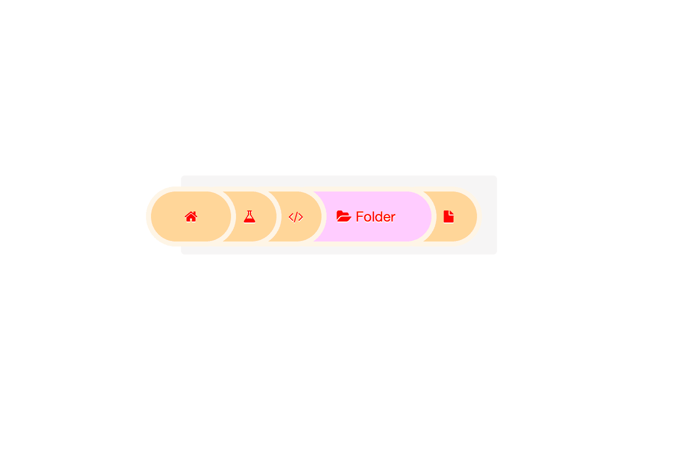 Breadcrumb with collapse animation