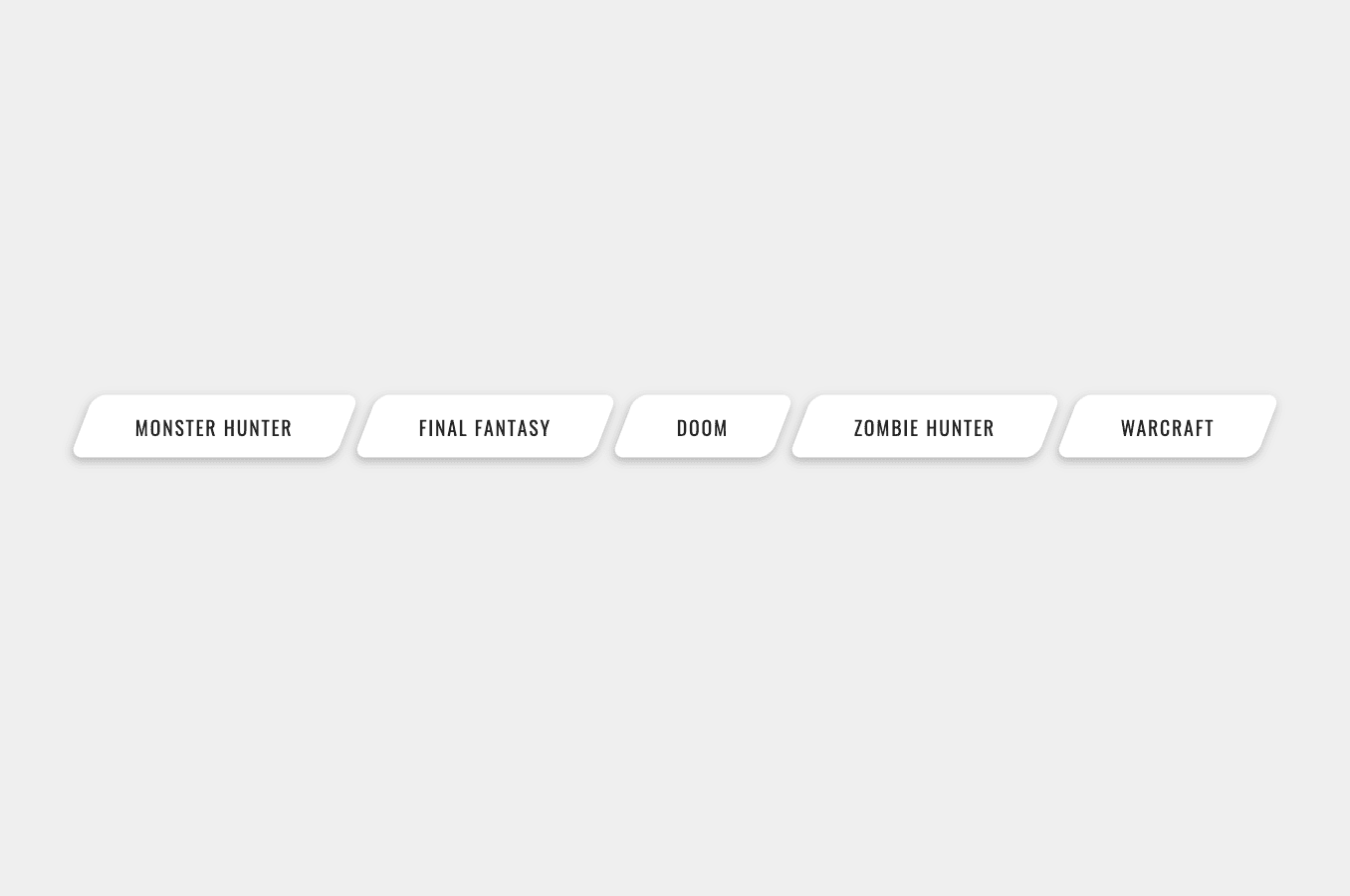 Breadcrumb navigation with rounded corners