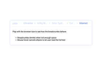 Breadcrumbs with ellipsis CodePen