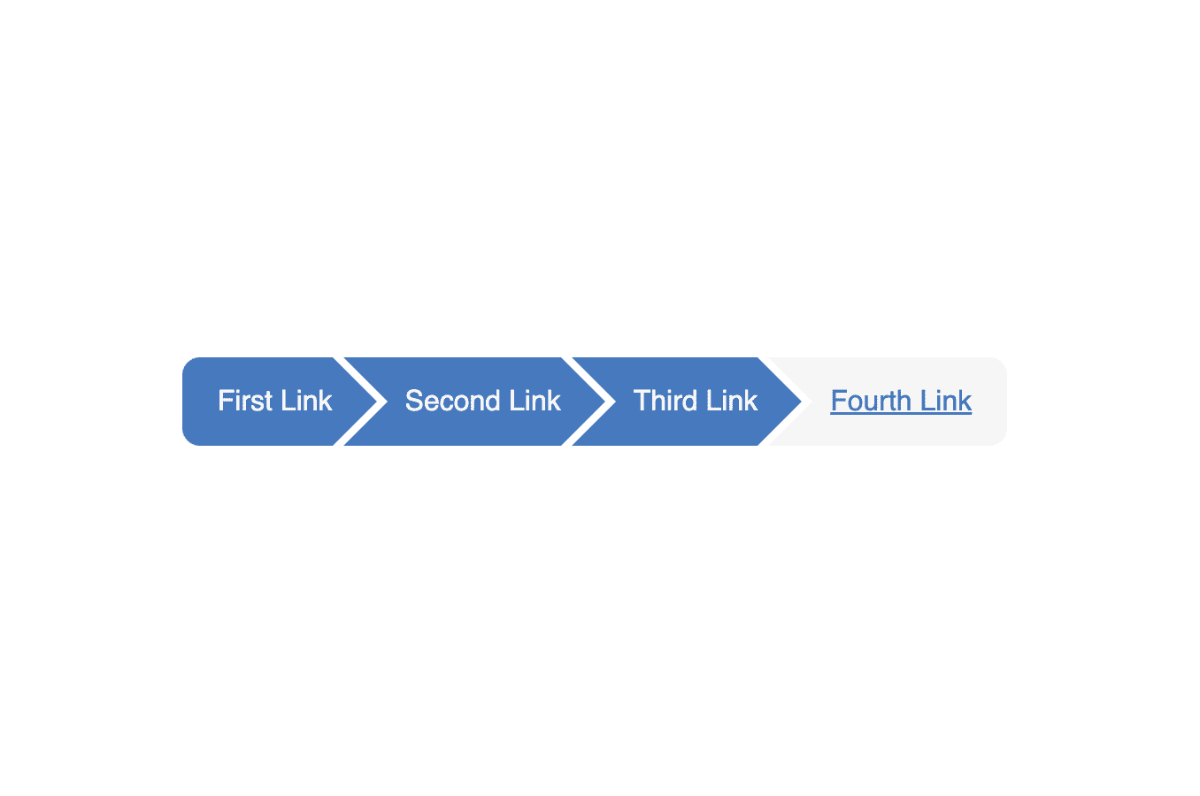 Minimalist blue breadcrumb