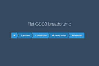 Flat CSS3 Breadcrumb CodePen