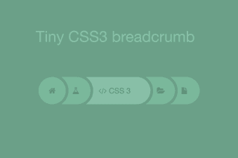 Tiny CSS3 round breadcrumb CodePen