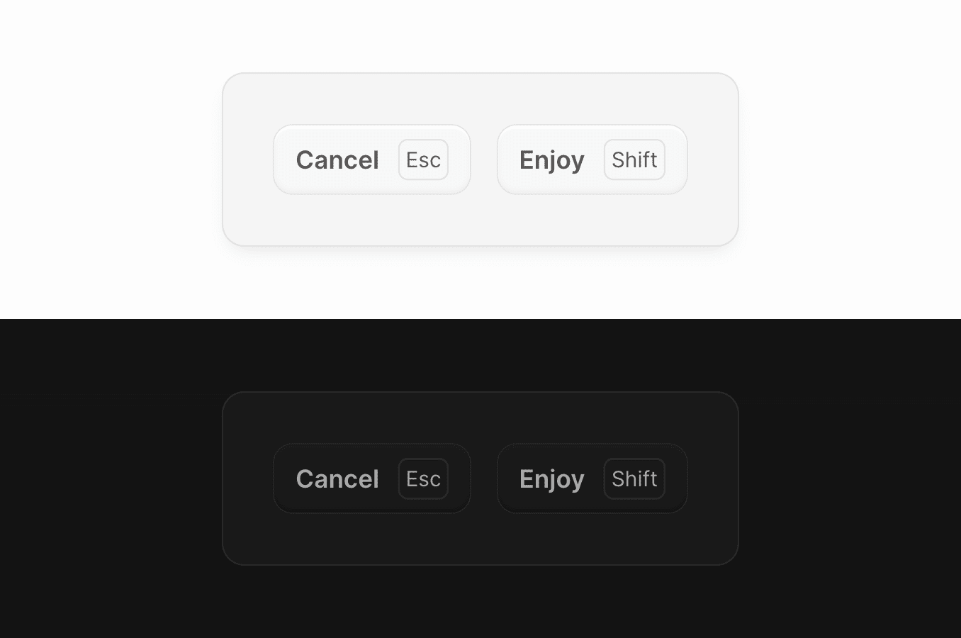 Subtle rainbow gradient buttons code snippet