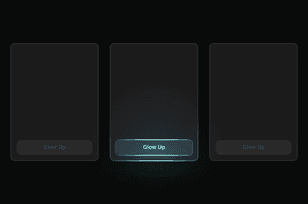 React glow cards code snippet