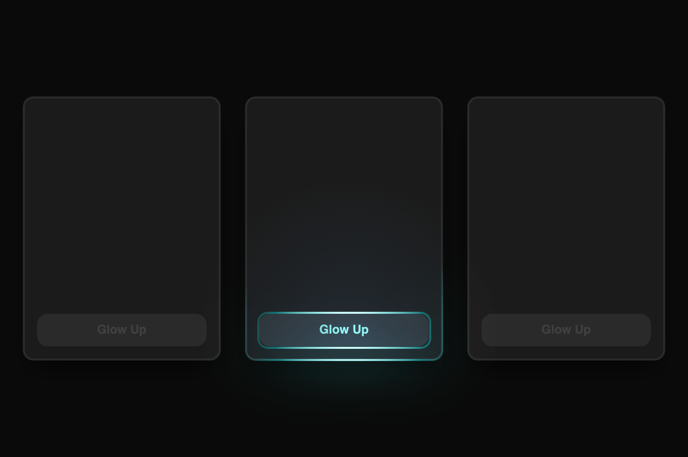 React glow cards code snippet