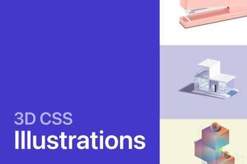 3D CSS Illustrations