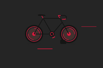 Bicycle illustration code snippet