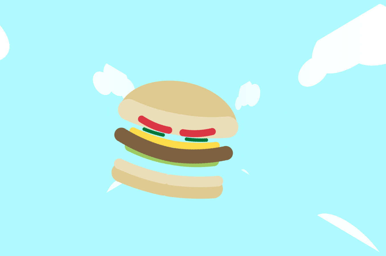 CSS single div animated hamburger illustration