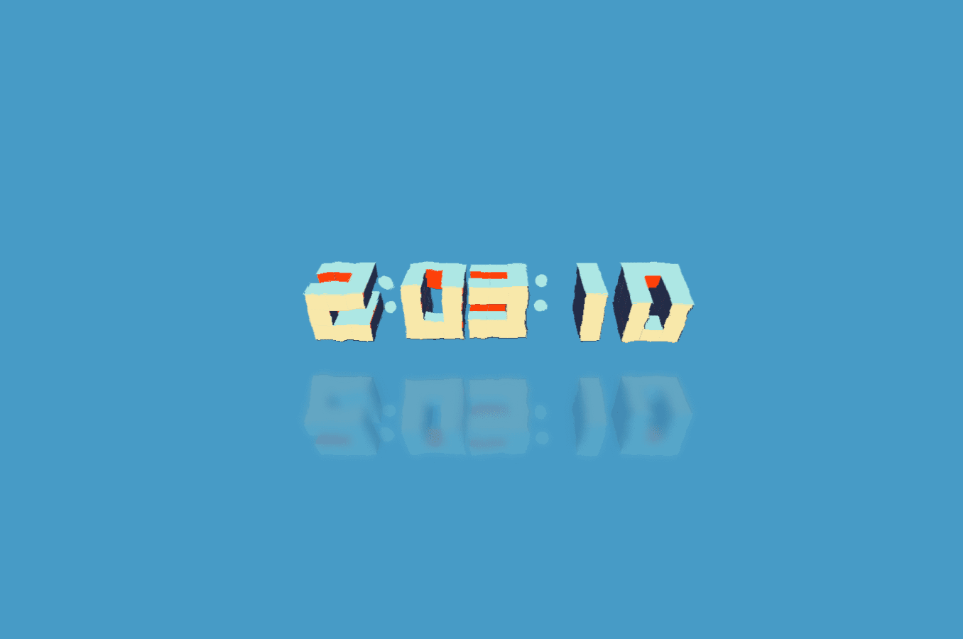 Cubic clock 3d Codepen