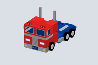 Optimus Prime with CSS illustration code fragment