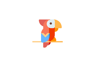 CSS illustration of a parrot