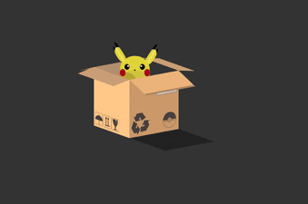 Pikachu in 3D box CodePen