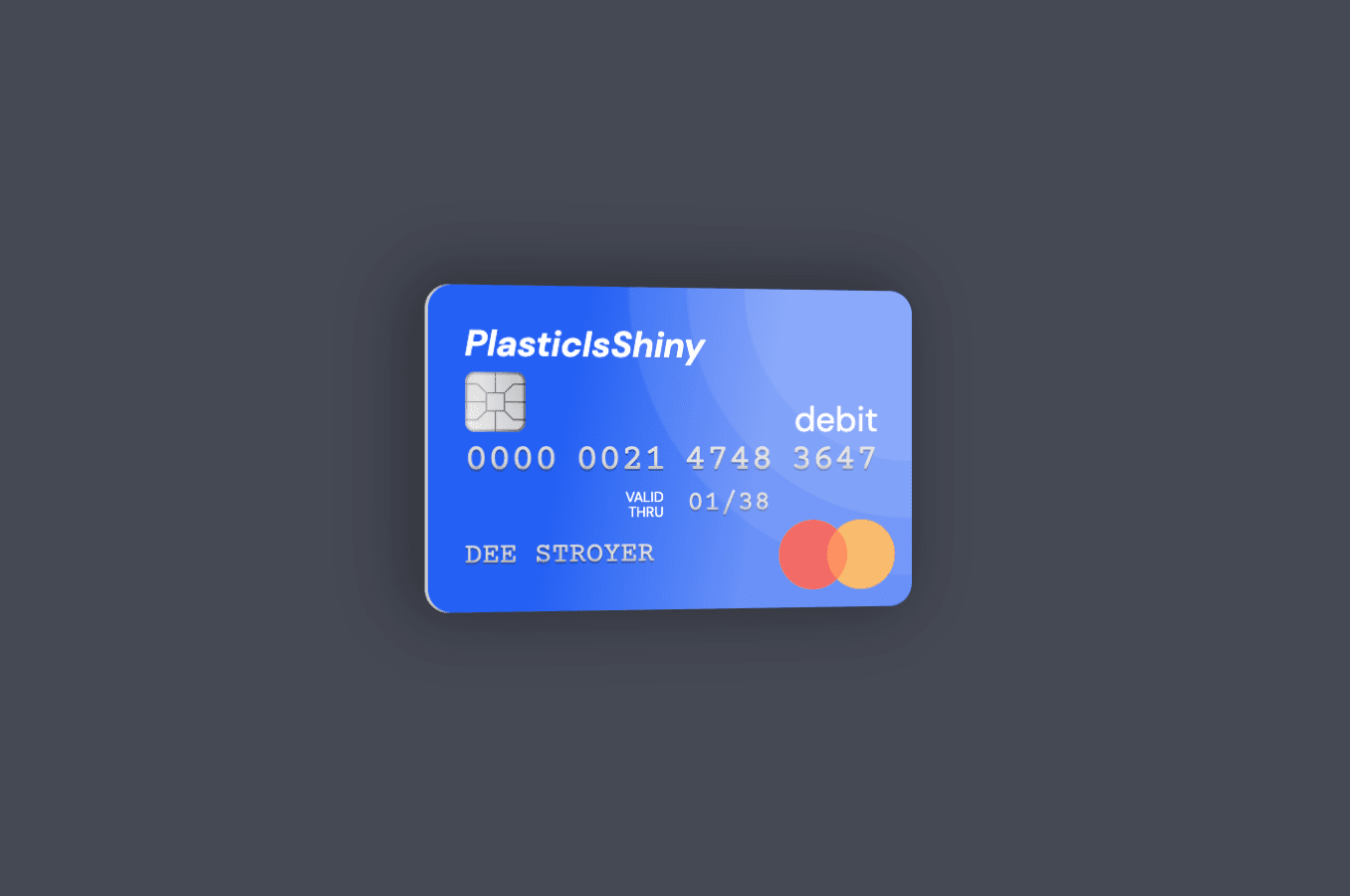 Shiny Debit Card Codepen