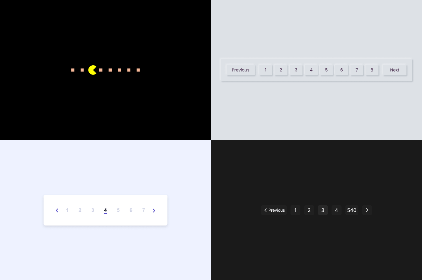 CSS pagination examples