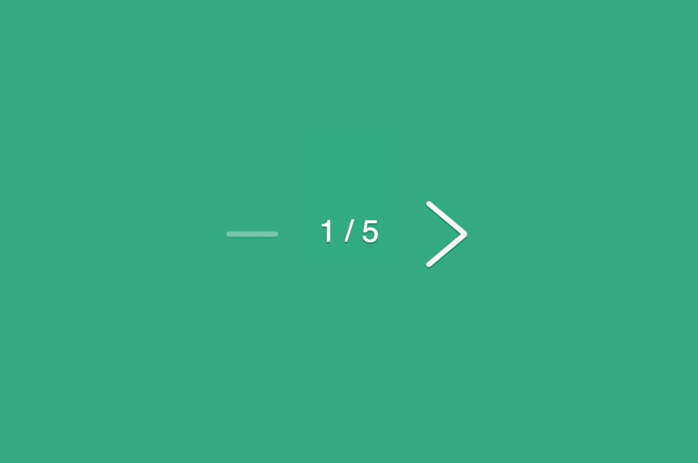 Demo of pagination arrows with flexing animations