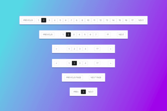 Pure CSS3 Responsive Pagination