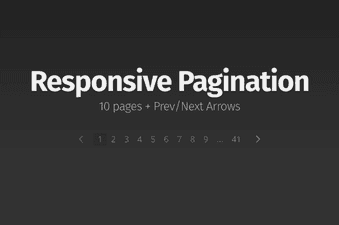 Responsive Pagination without Javascript
