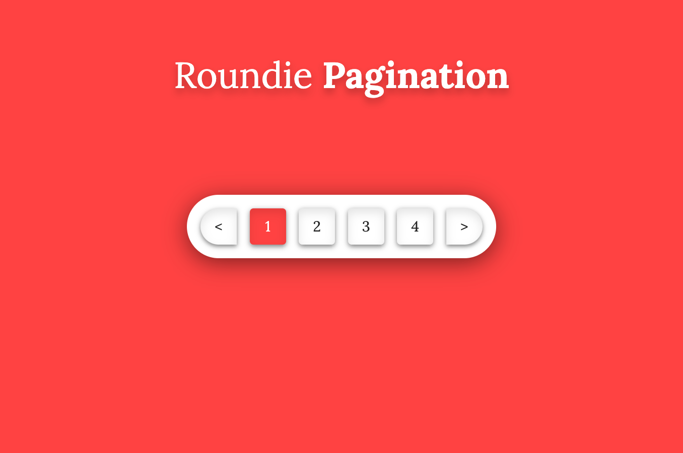 Round pagination buttons with vibrant background