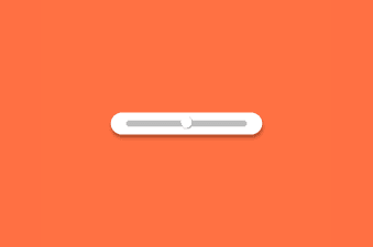 Native input slider with a subtle hover effect