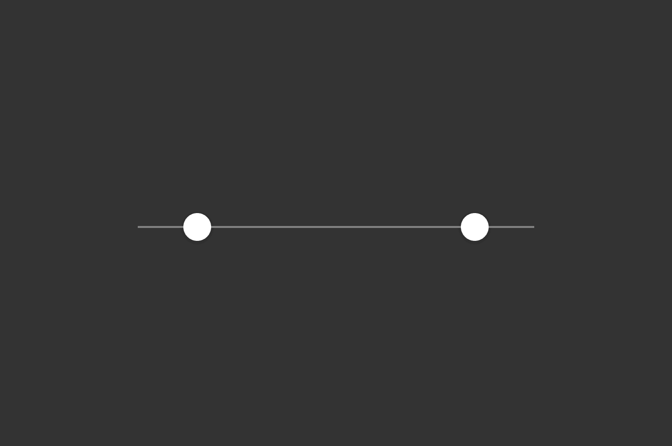 Minimalist dual-range slider with clean design