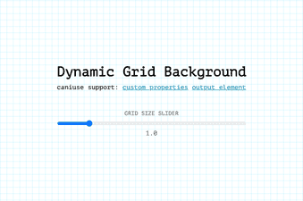 Dynamic grid background through range slider CodePen