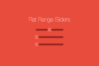 Flat range sliders CodePen