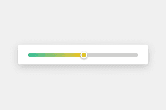 Range slider with gradient to show active value