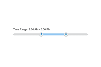 JQuery Time Range Slider CodePen