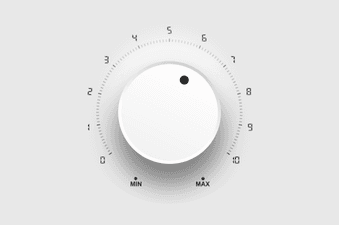 Knob-shaped range slider CodePen