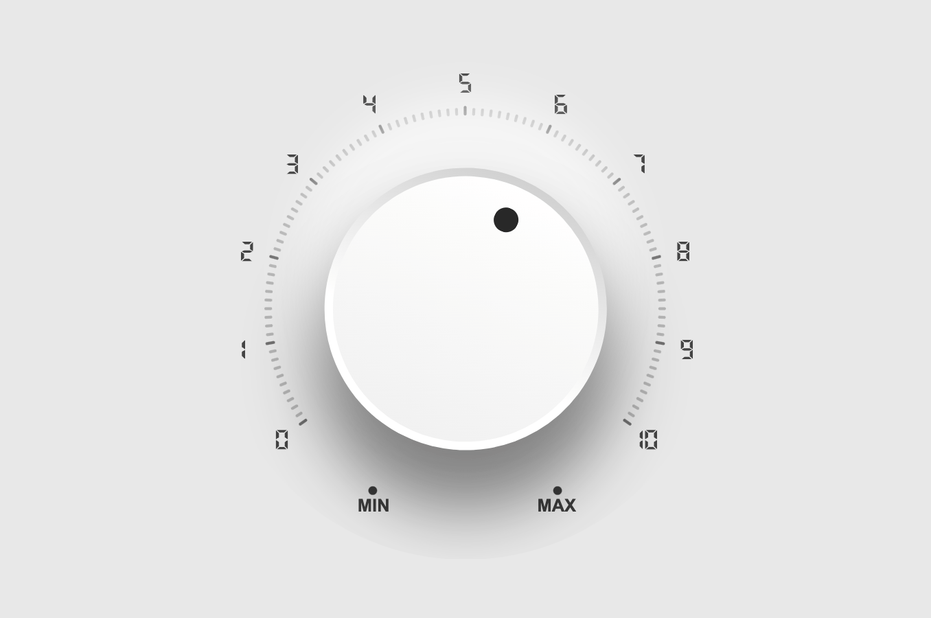 Knob-like range slider with minimal HTML and JavaScript