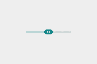 Green-themed range slider with Material Design style