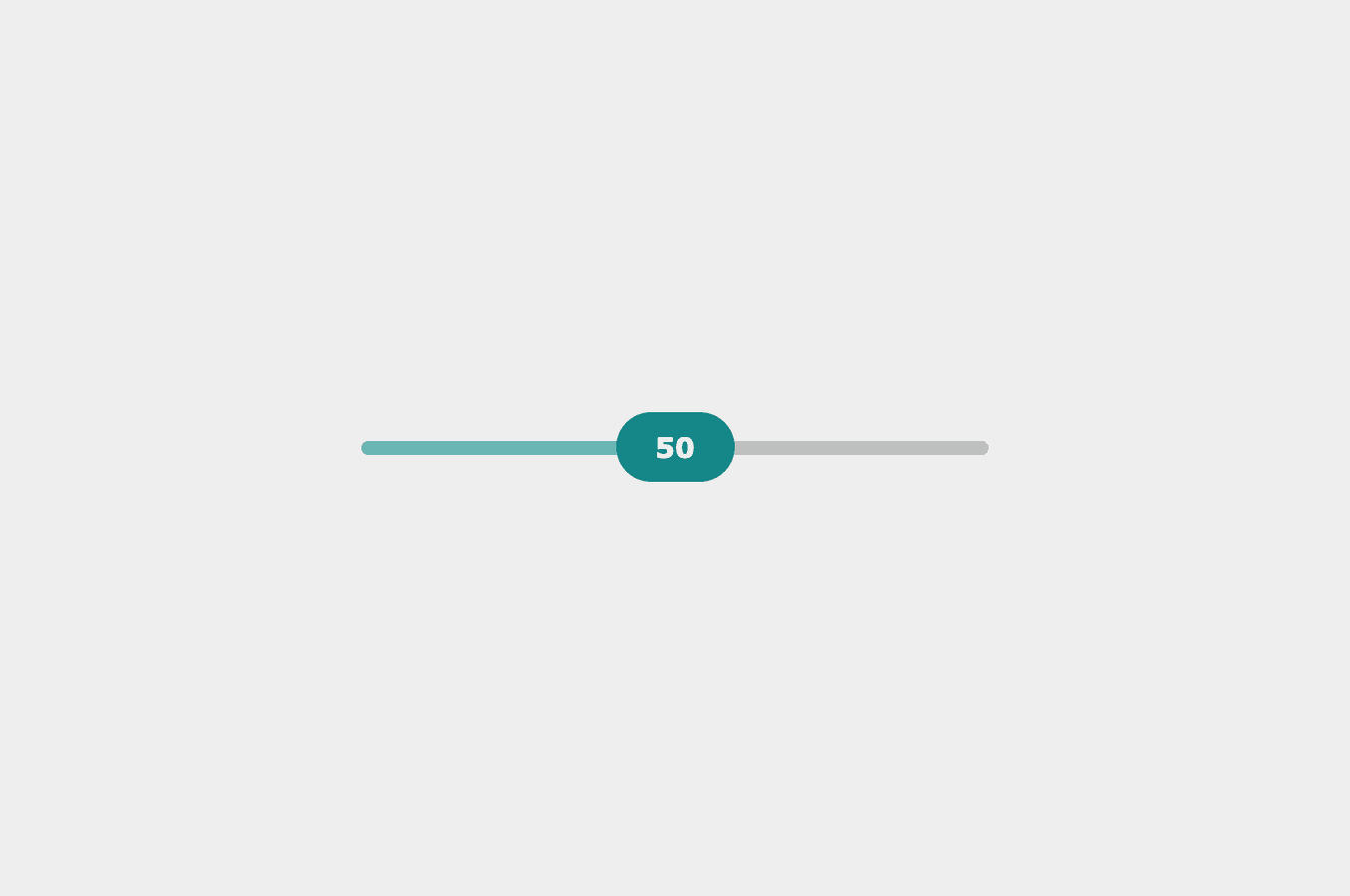 Green-themed range slider with Material Design style