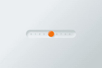 Neumorphic single-range slider without JavaScript