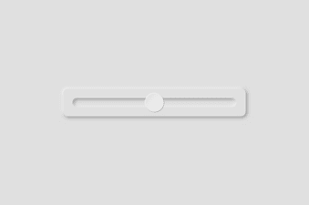 Neumorphism style single-range slider created with CSS and HTML