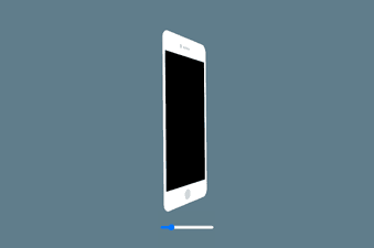3D phone model rotating via range slider