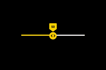 Basic range slider with value indicator using HTML, CSS, and JavaScript