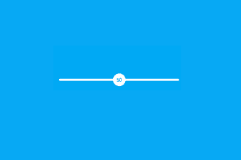 Range input with an animated bubble value indicator