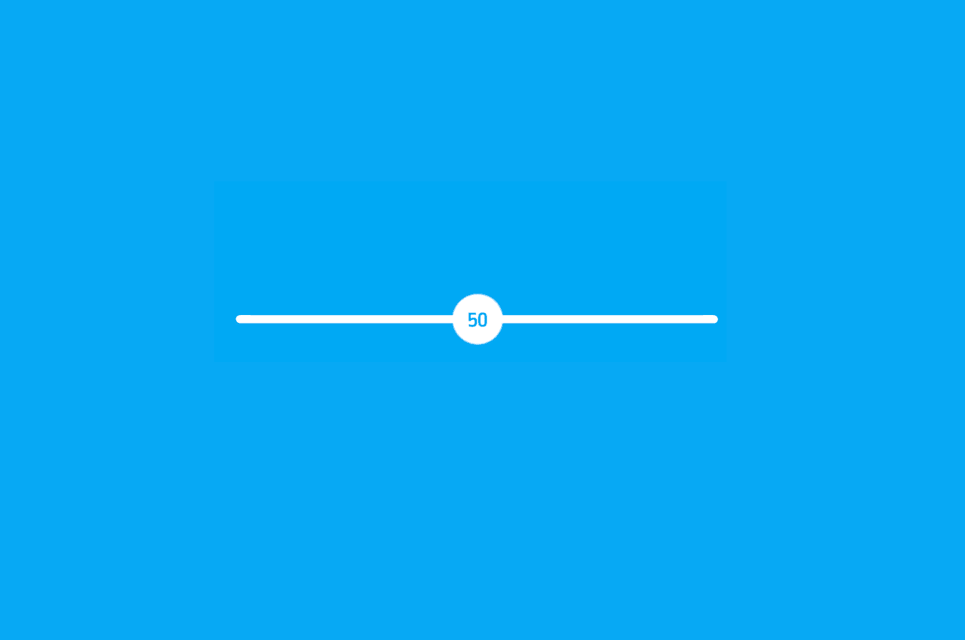 Range input with an animated bubble value indicator