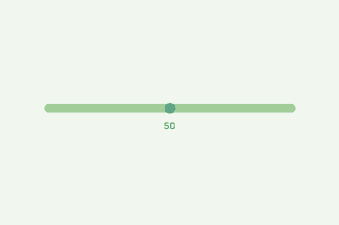 Simple range input slider with value indicator