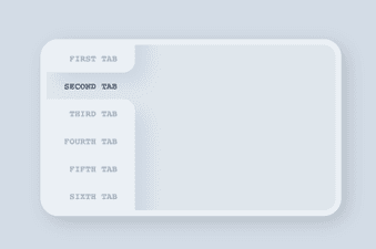 Vertical CSS tabs code fragment