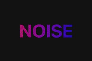 Noise text effect mask with @property code fragment