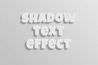 Shadow text effect code fragment