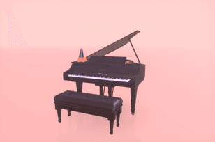 3D grand piano with Three.js