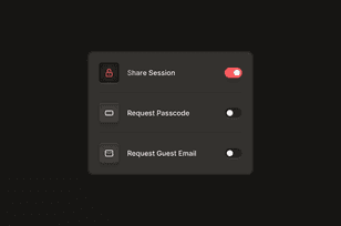 Dark toggle switch with animated icons code fragment